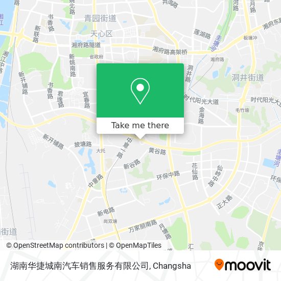 湖南华捷城南汽车销售服务有限公司 map