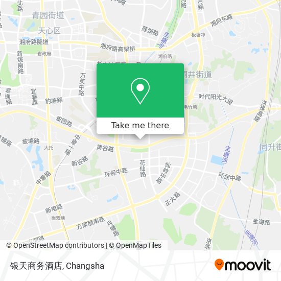 银天商务酒店 map