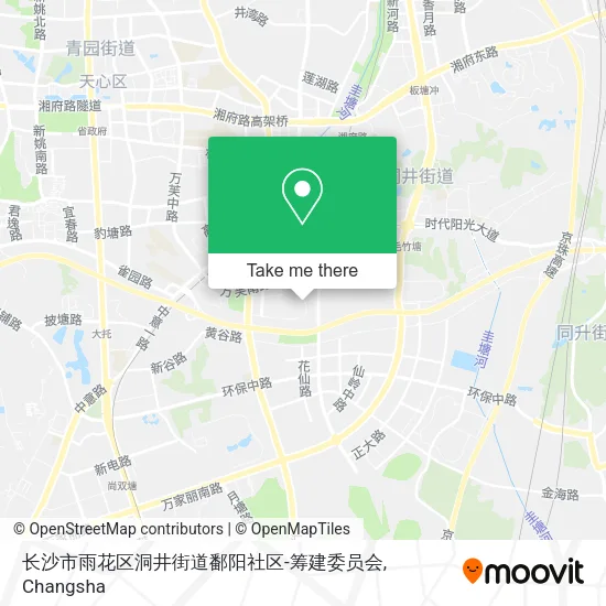 长沙市雨花区洞井街道鄱阳社区-筹建委员会 map