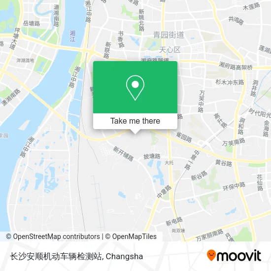 长沙安顺机动车辆检测站 map