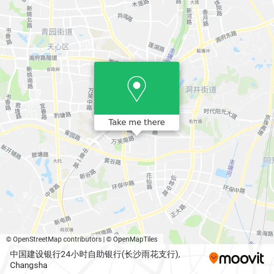 中国建设银行24小时自助银行(长沙雨花支行) map