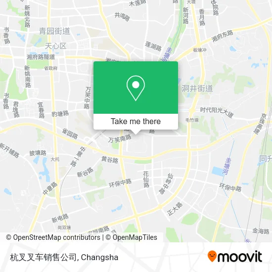 杭叉叉车销售公司 map