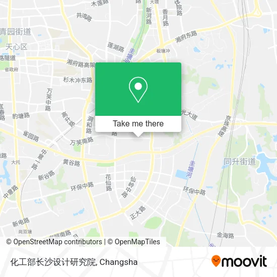 化工部长沙设计研究院 map
