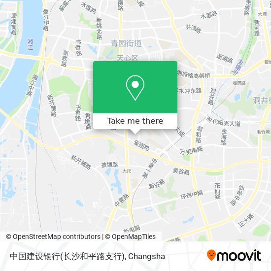 中国建设银行(长沙和平路支行) map
