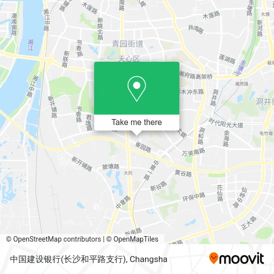 中国建设银行(长沙和平路支行) map