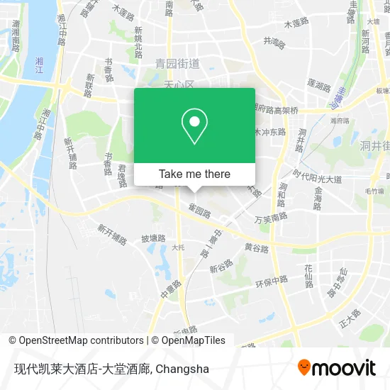 现代凯莱大酒店-大堂酒廊 map