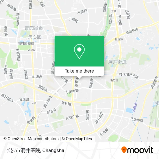 长沙市洞井医院 map
