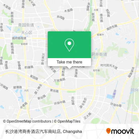 长沙港湾商务酒店汽车南站店 map