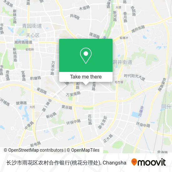 长沙市雨花区农村合作银行(桃花分理处) map