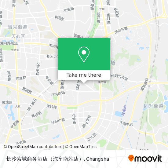 长沙紫城商务酒店（汽车南站店） map