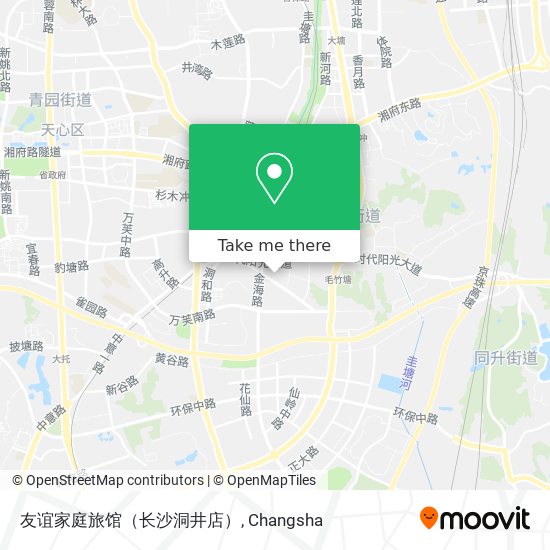 友谊家庭旅馆（长沙洞井店） map