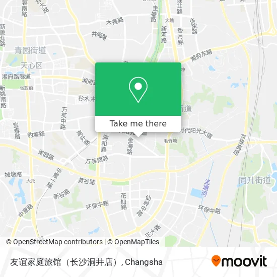 友谊家庭旅馆（长沙洞井店） map
