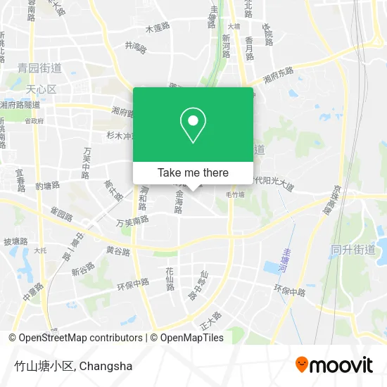竹山塘小区 map