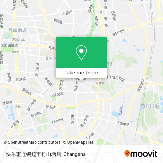 快乐惠连锁超市竹山塘店 map