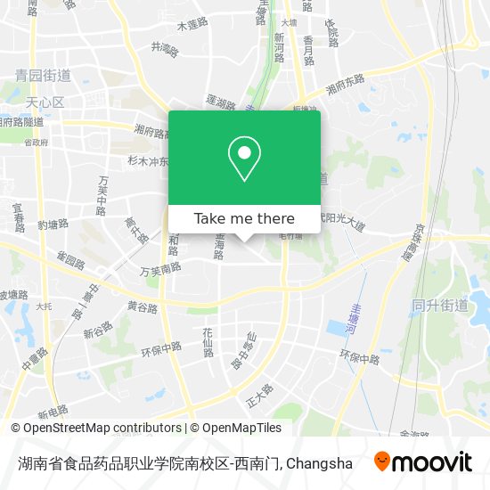 湖南省食品药品职业学院南校区-西南门 map