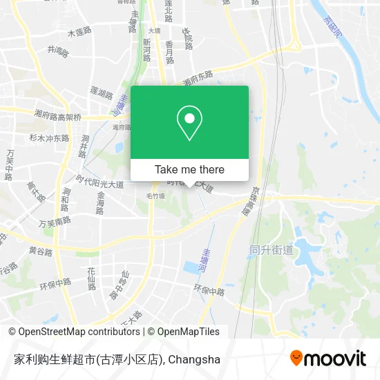 家利购生鲜超市(古潭小区店) map