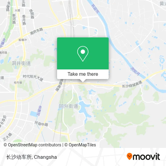 长沙动车所 map