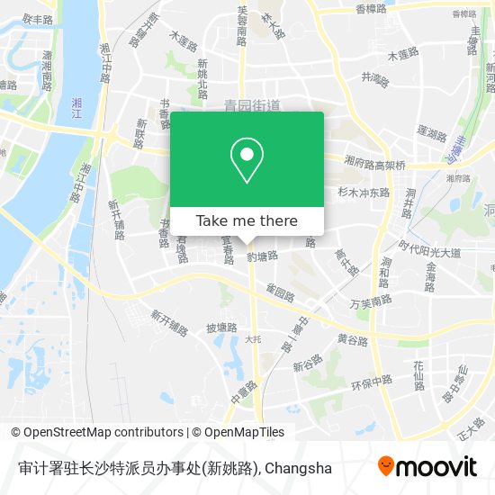 审计署驻长沙特派员办事处(新姚路) map