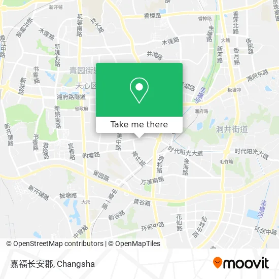 嘉福长安郡 map