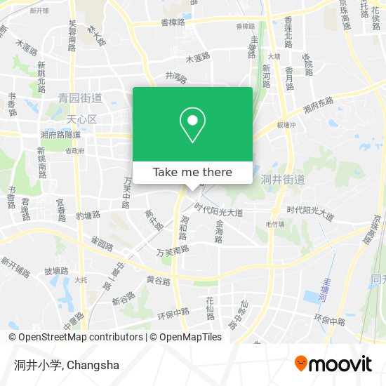 洞井小学 map