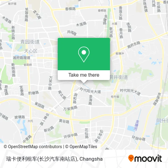 瑞卡便利租车(长沙汽车南站店) map