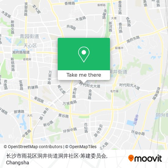 长沙市雨花区洞井街道洞井社区-筹建委员会 map