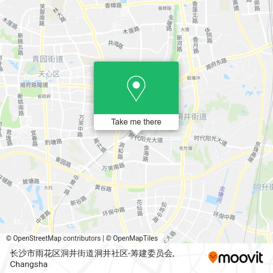 长沙市雨花区洞井街道洞井社区-筹建委员会 map