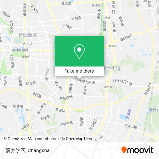 洞井学区 map