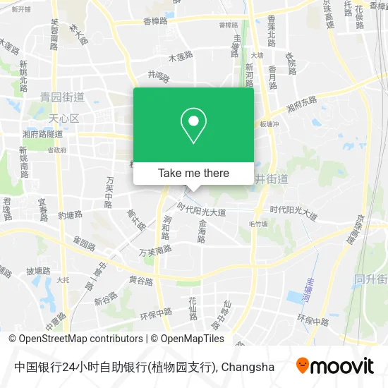 中国银行24小时自助银行(植物园支行) map