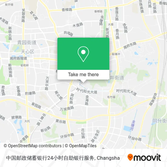 中国邮政储蓄银行24小时自助银行服务 map