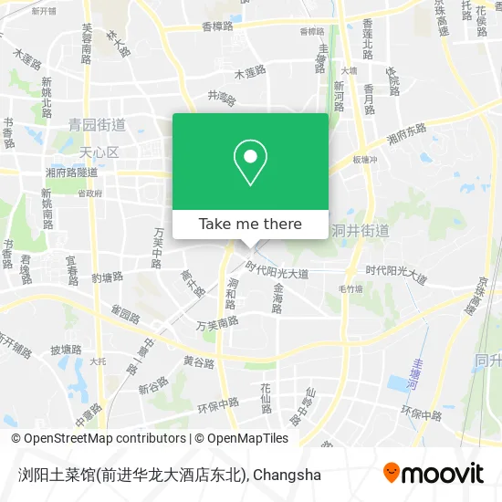 浏阳土菜馆(前进华龙大酒店东北) map
