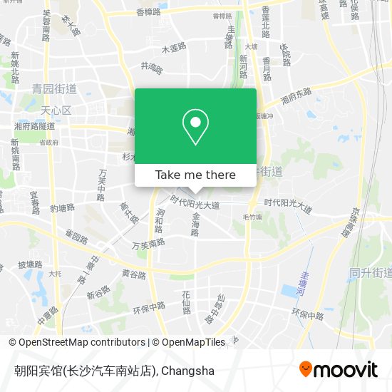 朝阳宾馆(长沙汽车南站店) map