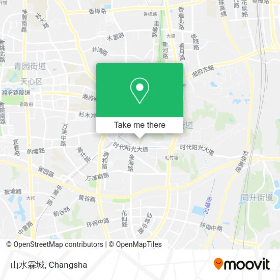 山水霖城 map