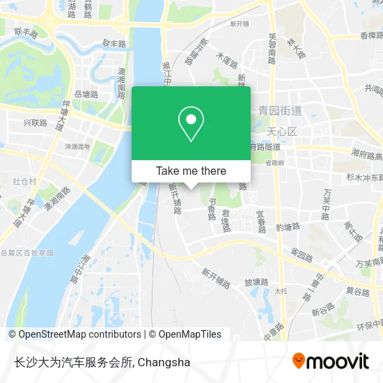 长沙大为汽车服务会所 map