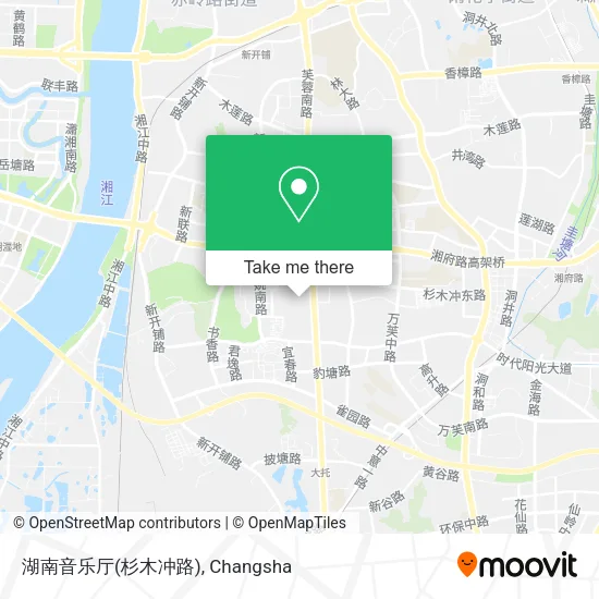 湖南音乐厅(杉木冲路) map