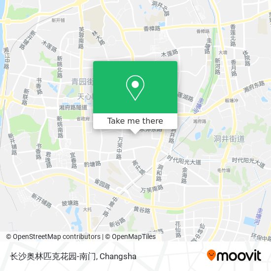 长沙奥林匹克花园-南门 map