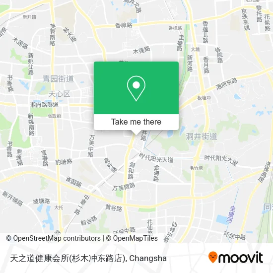 天之道健康会所(杉木冲东路店) map
