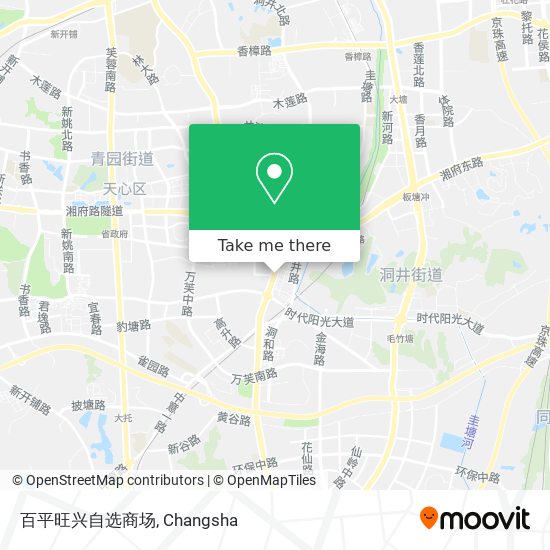 百平旺兴自选商场 map