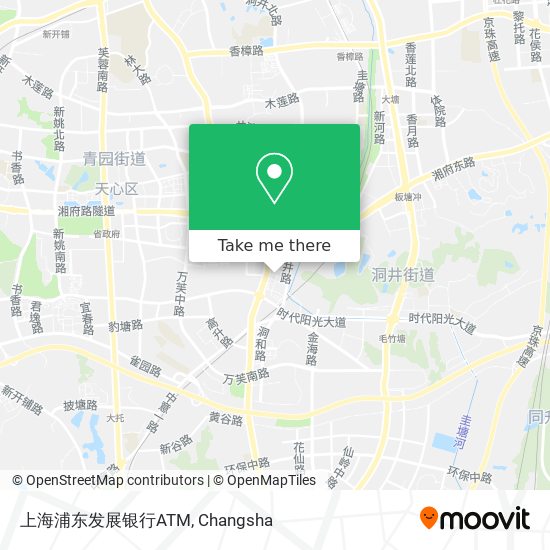 上海浦东发展银行ATM map