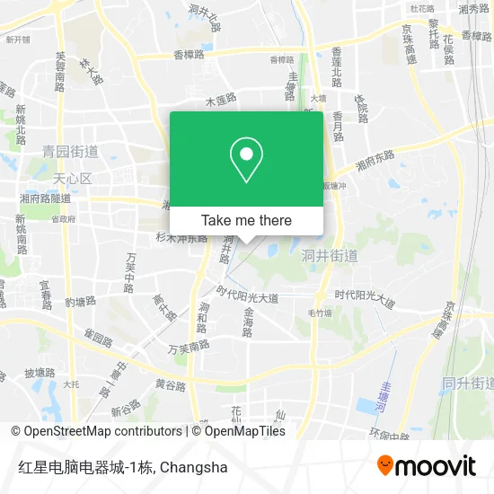 红星电脑电器城-1栋 map