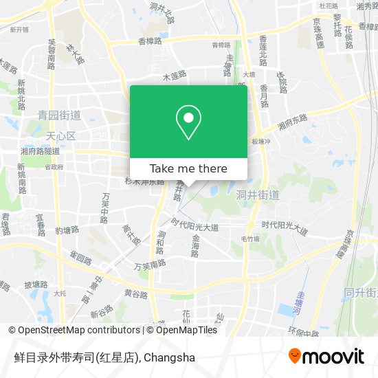 鲜目录外带寿司(红星店) map