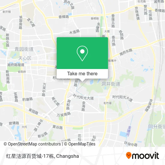 红星涟源百货城-17栋 map