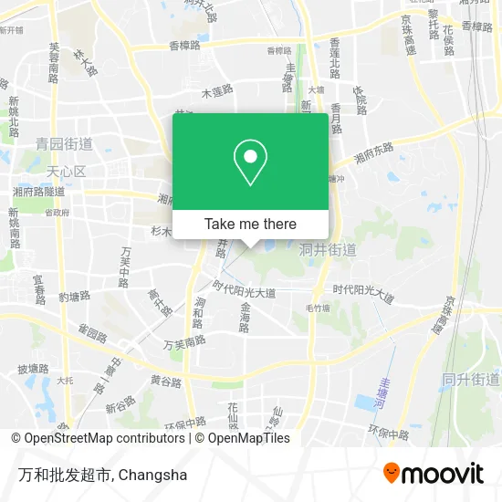 万和批发超市 map