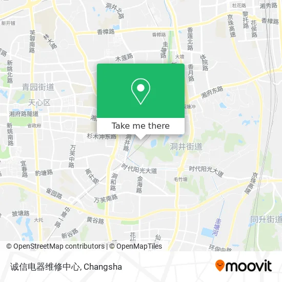 诚信电器维修中心 map