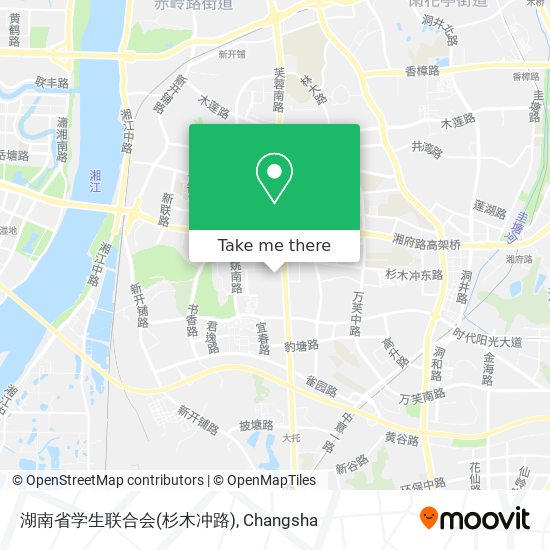 湖南省学生联合会(杉木冲路) map