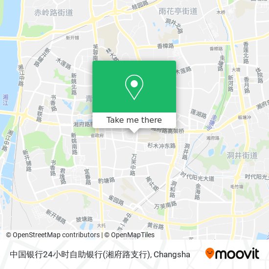 中国银行24小时自助银行(湘府路支行) map