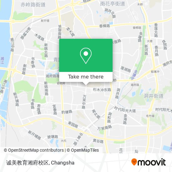 诚美教育湘府校区 map