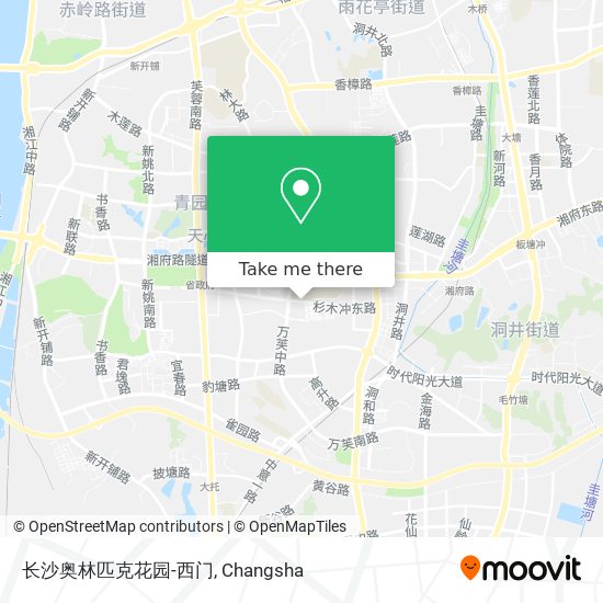 长沙奥林匹克花园-西门 map