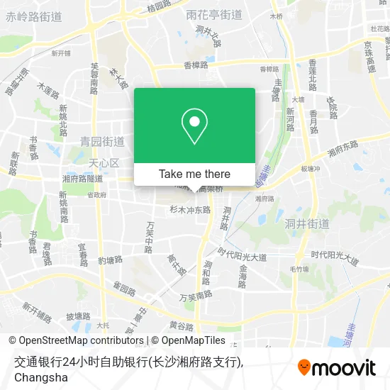 交通银行24小时自助银行(长沙湘府路支行) map