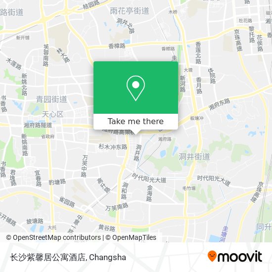 长沙紫馨居公寓酒店 map
